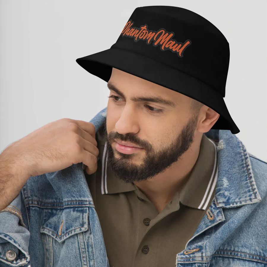 'PhantomMaul' Bucket Hat Orange Lettering product image (11)