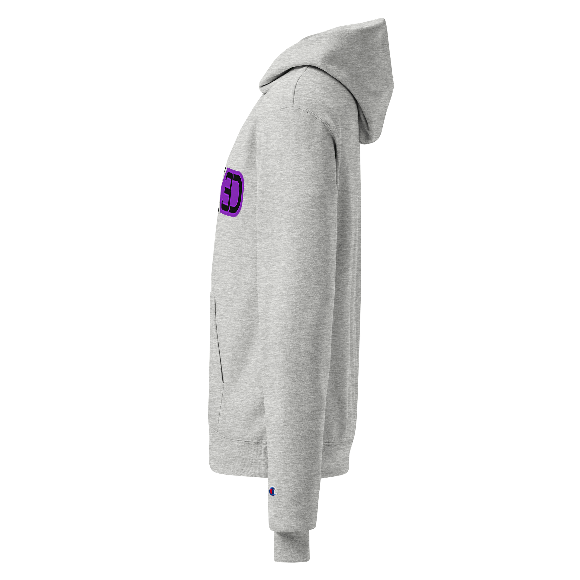 Ink3D Champion Hoodie ( Black Text ) product image (3)