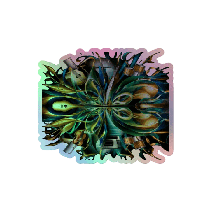 Musical Kaleidoscope Holographic Sticker product image (2)