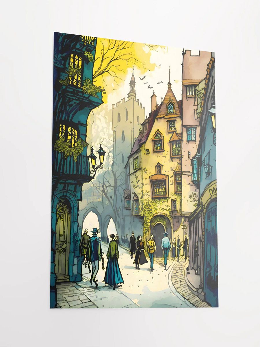 Medieval London Street Scene Poster product image (4)
