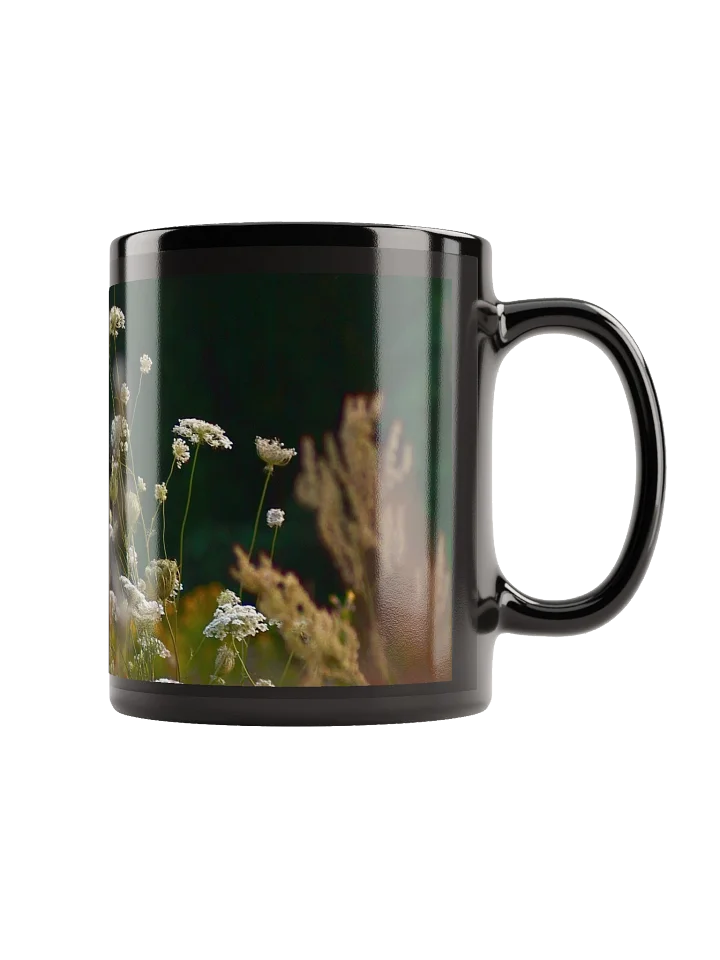 Keramiktasse schwarz - Wildblumenwiese product image (1)