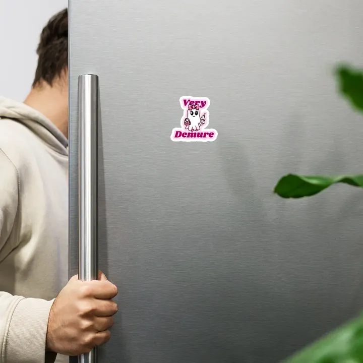 Very Demure Cute Ghost Magnet product image (2)