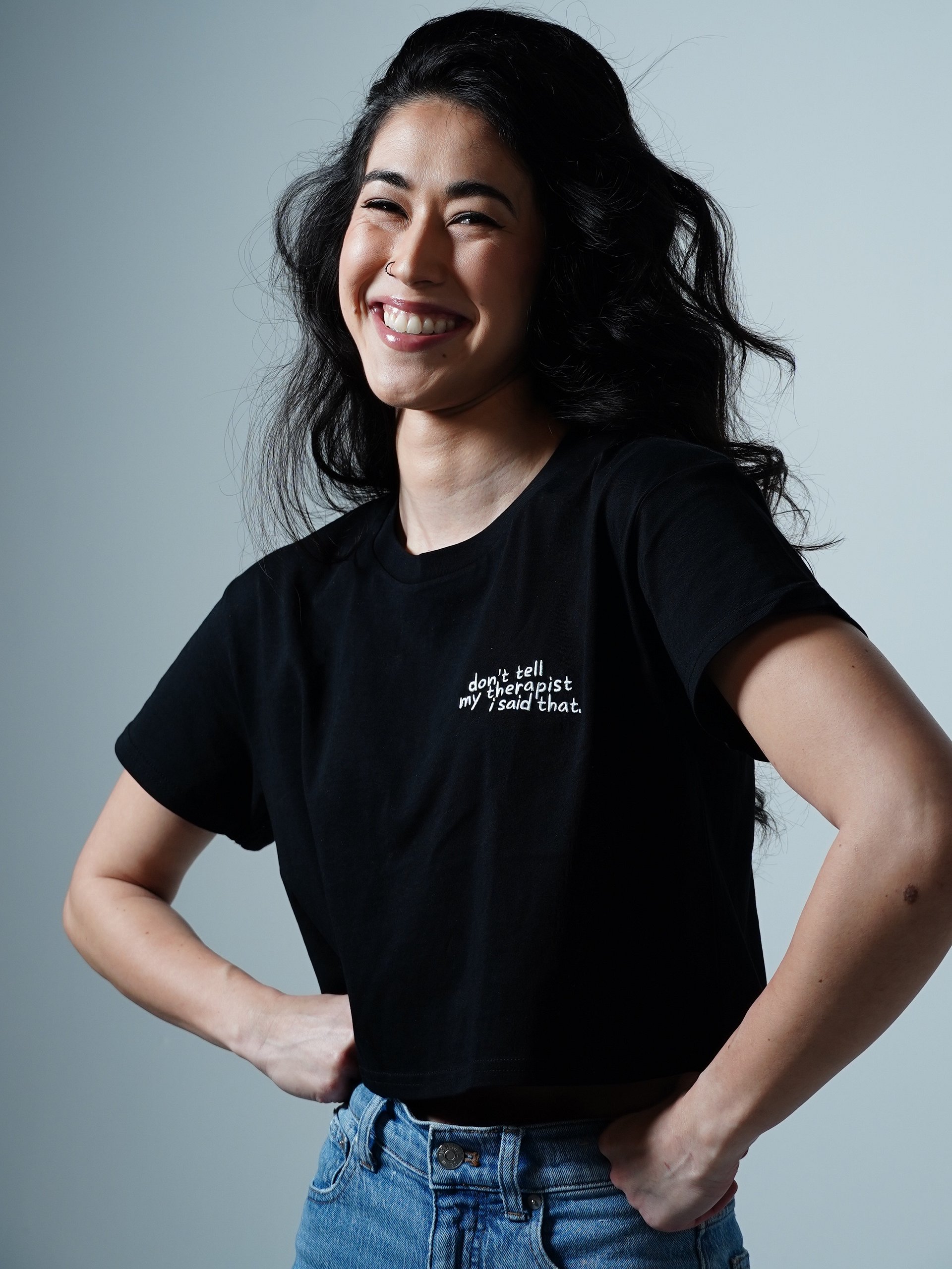 Therapy Cropped Tee (Embroidered) product image (16)