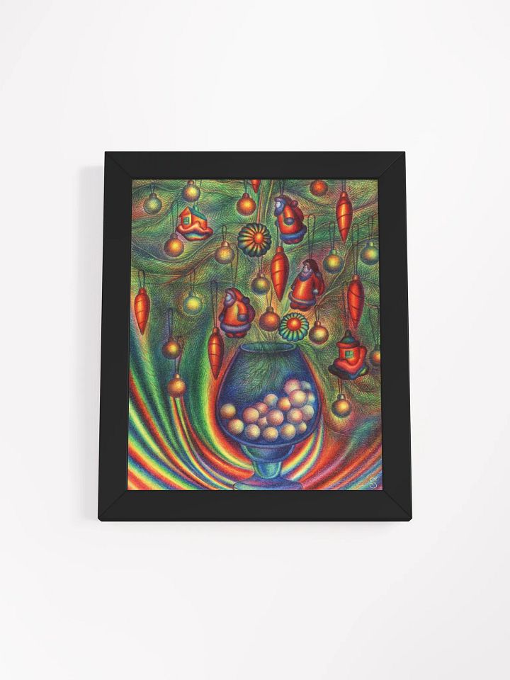 Whimsical Vase of Dreams Framed Poster - Christmas Still Life product image (1)