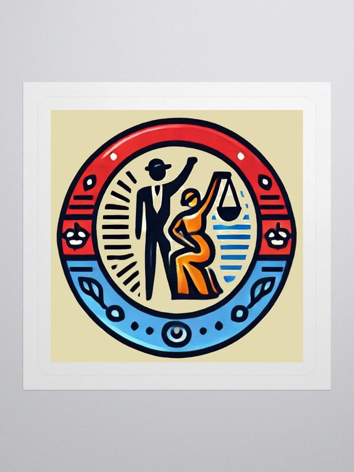 Justice Scales Emblem Stickers product image (1)