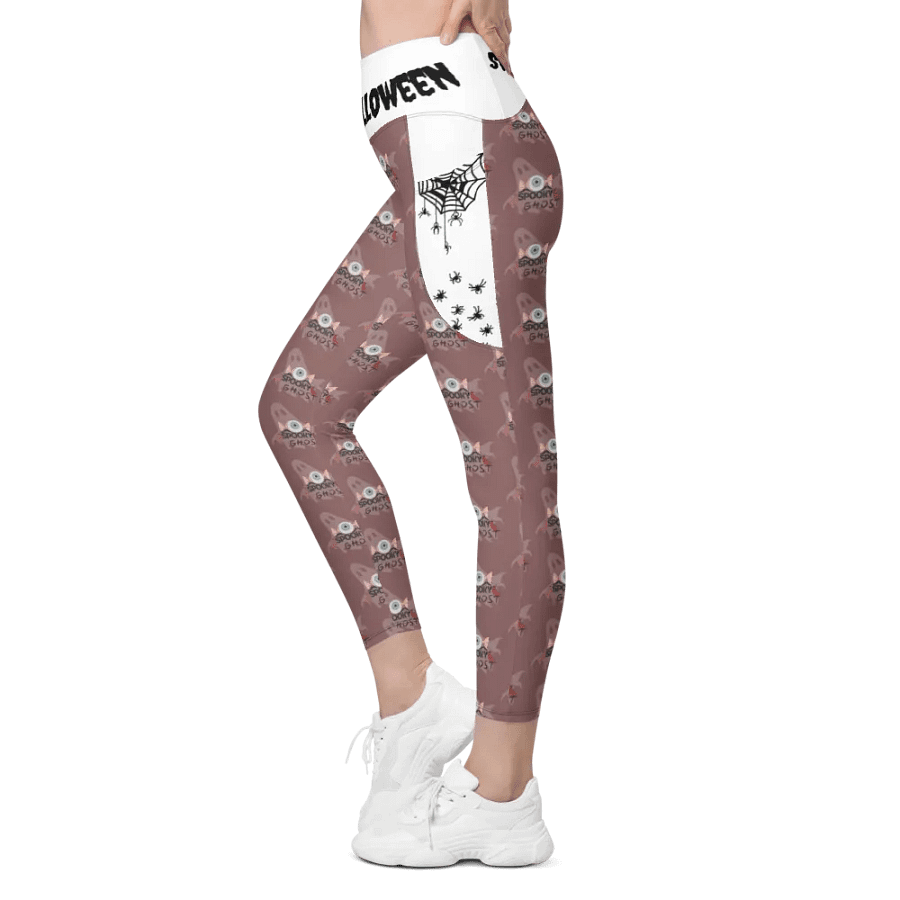 Spooky Ghost All-Over Leggings with Pockets product image (7)