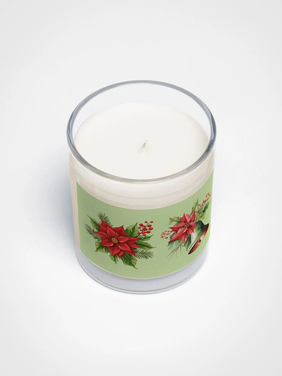 Festive Poinsettia Soy Wax Candle product image (3)