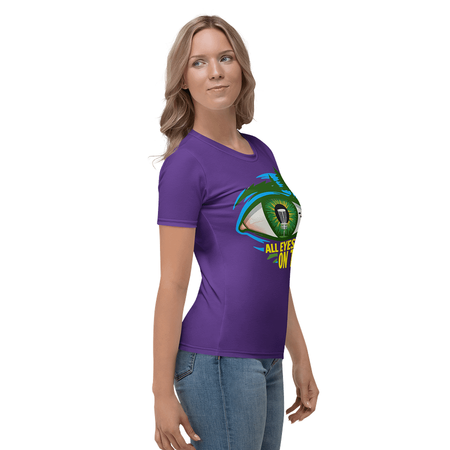 Fancy Lads Women's Purple T-shirt "All Eyes On Tee" product image (5)