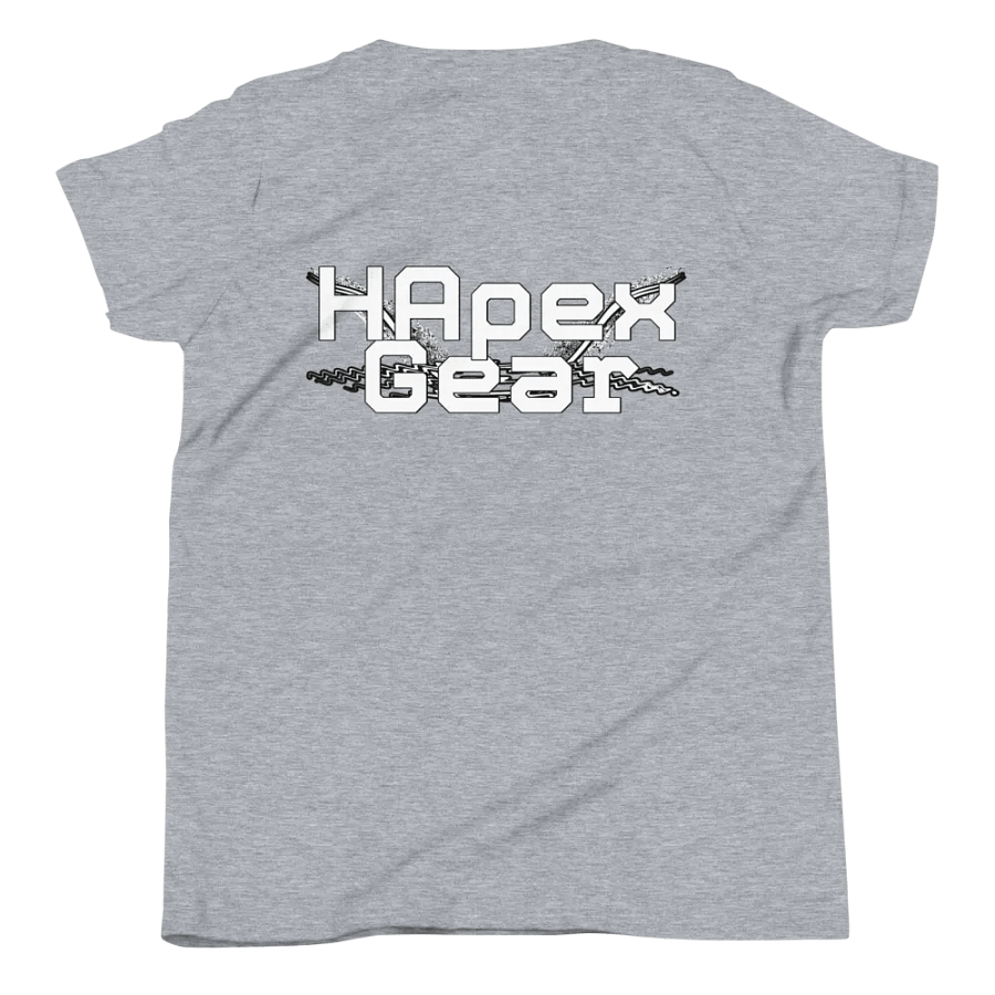Youth Short Sleeve T-Shirt - Embroidered - White HApex Gear White Logo product image (9)