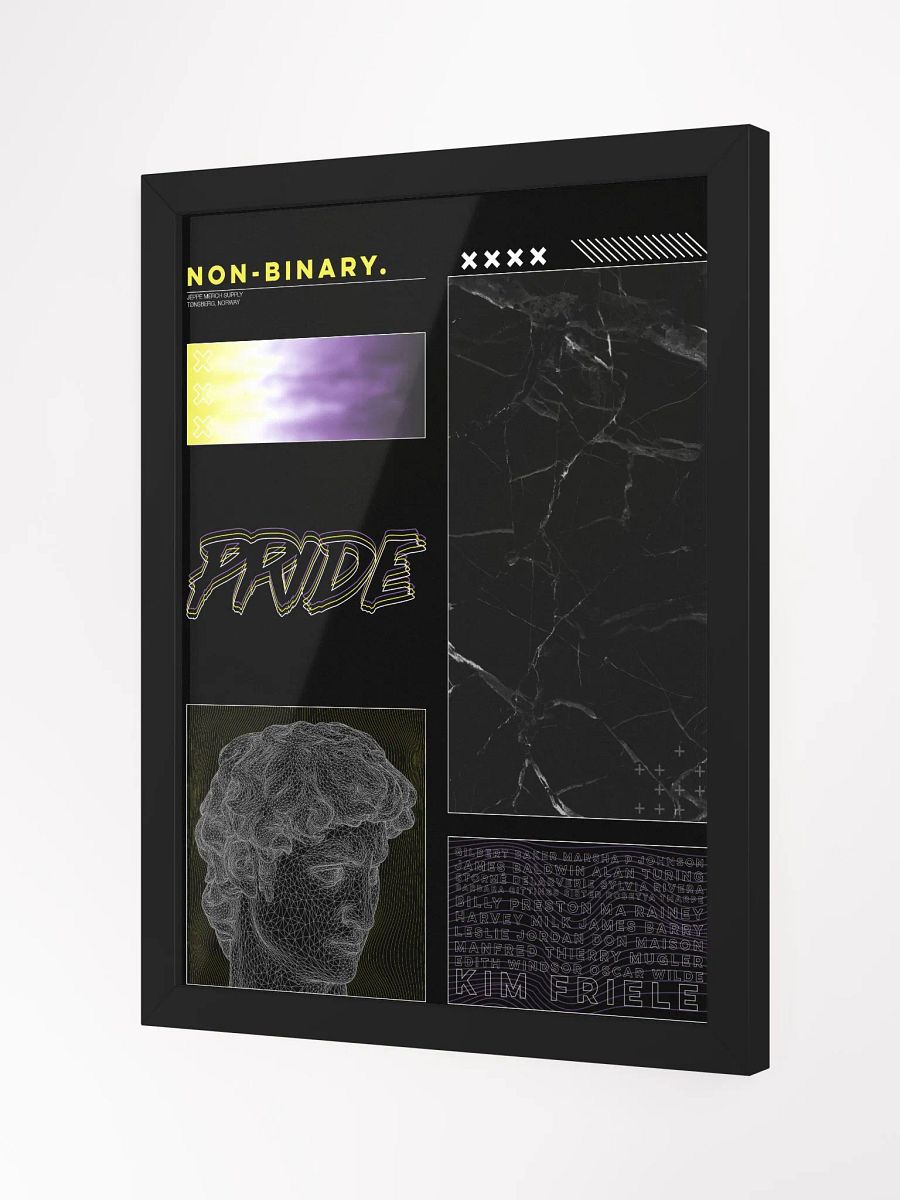 Non-Binary Pride Framed Poster product image (12)