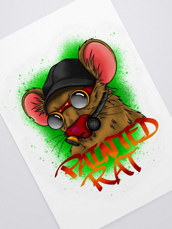 Big Painted Rat Sticker product image (2)