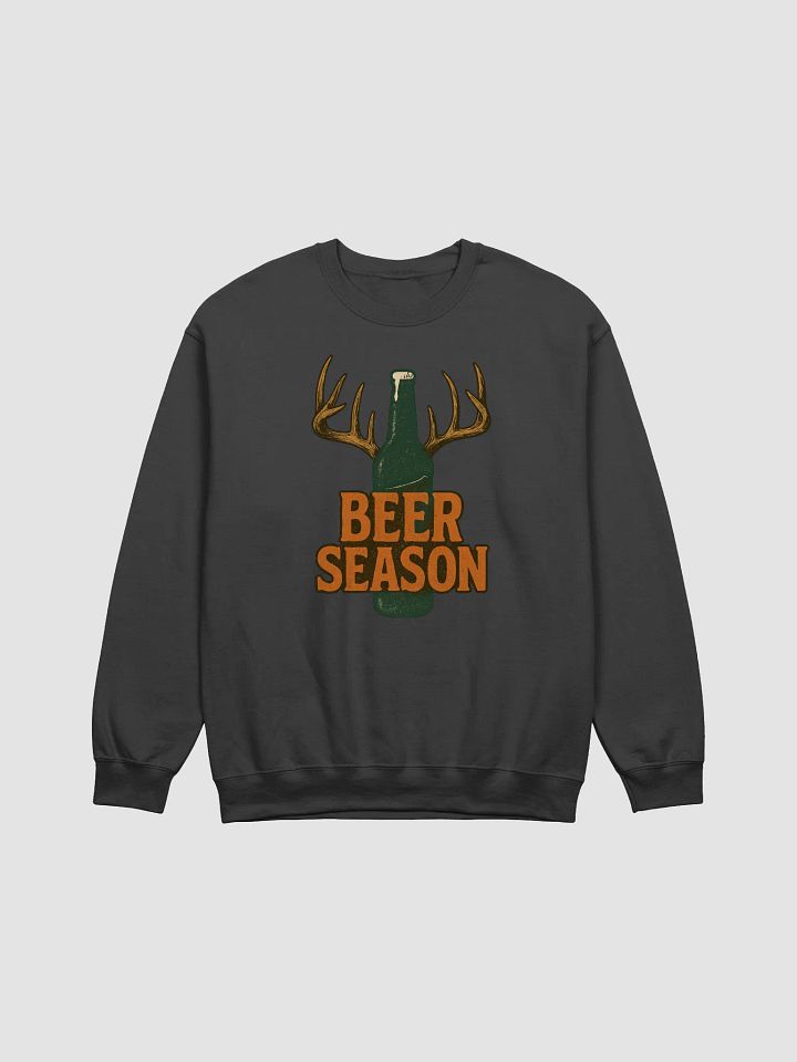 Vintage Beer Season Crewneck Sweatshirt – Funny Outdoorsman Humor product image (8)