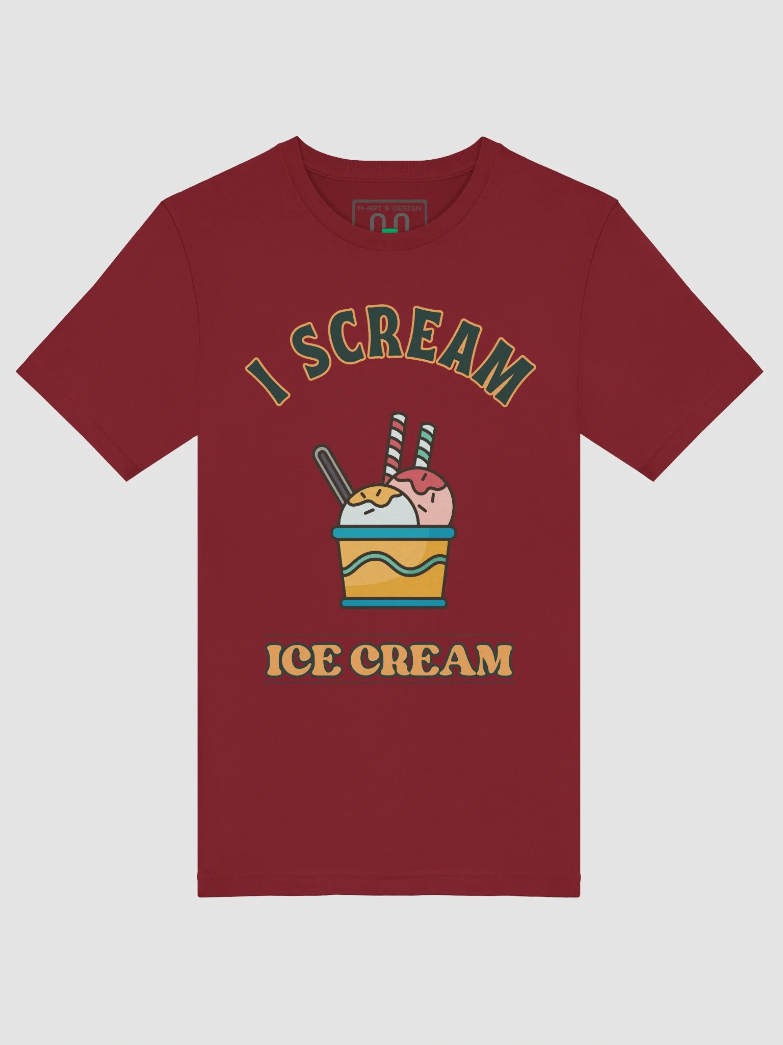 I Scream Ice Cream T-Shirt - Scoops in Cup product image (5)