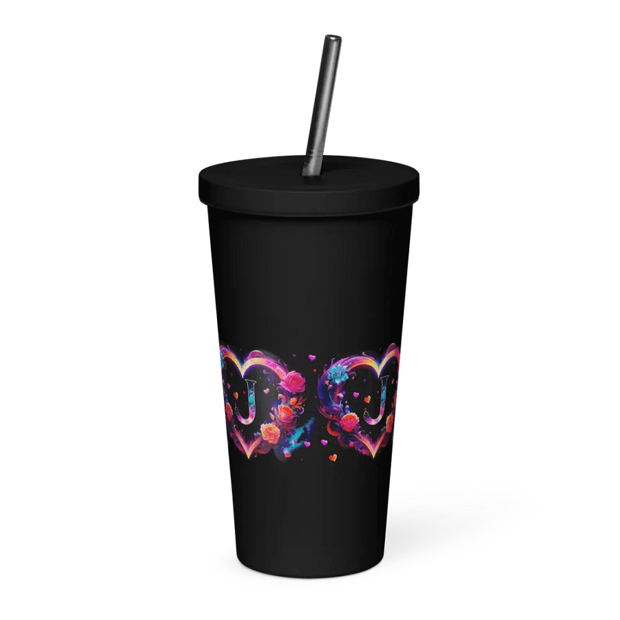 Valentine’s Monogram Letter J(1) Tumbler product image (4)