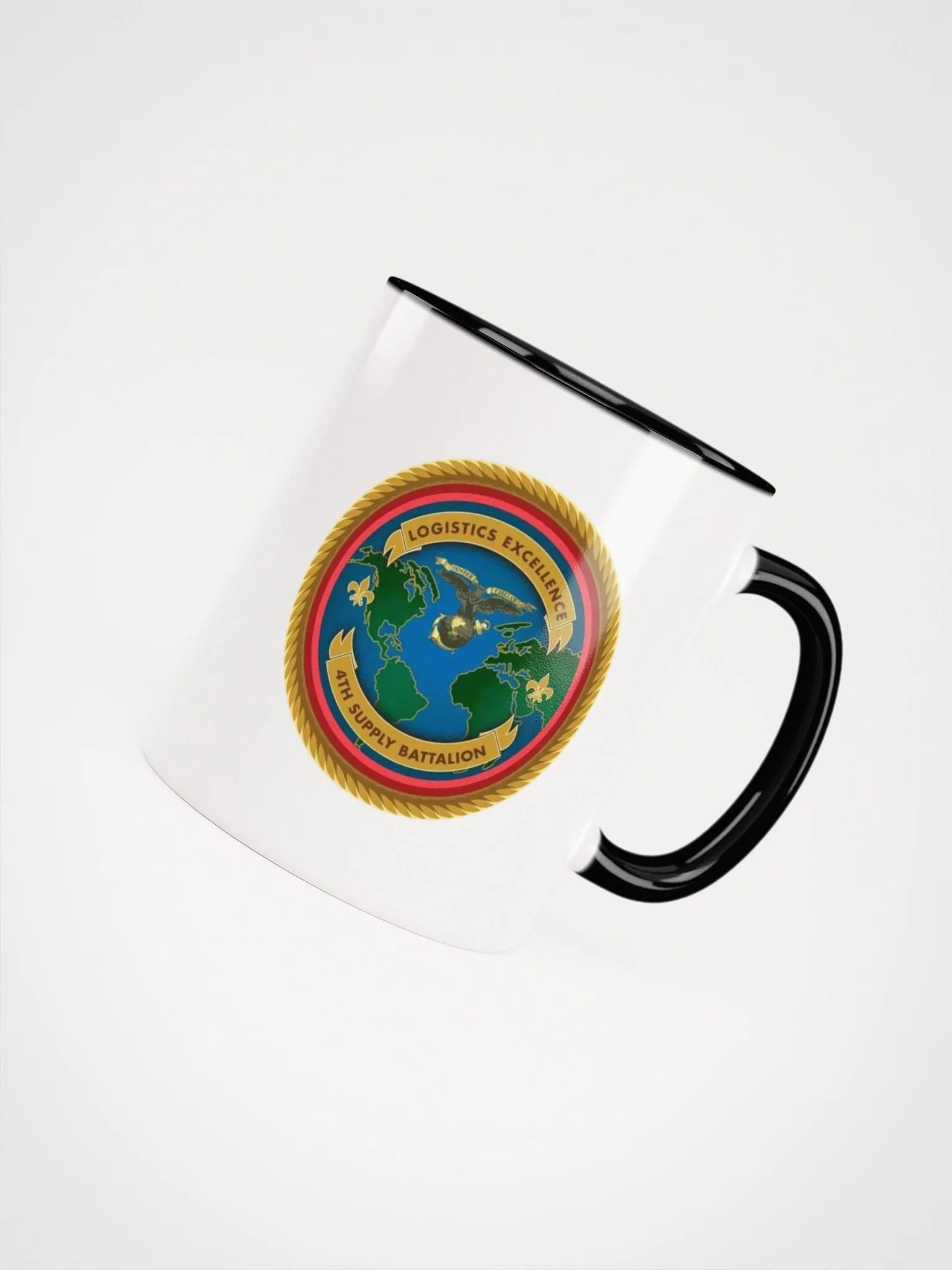 4th Supply Battalion: Coffee Cup White Exterior/Black Interior product image (4)