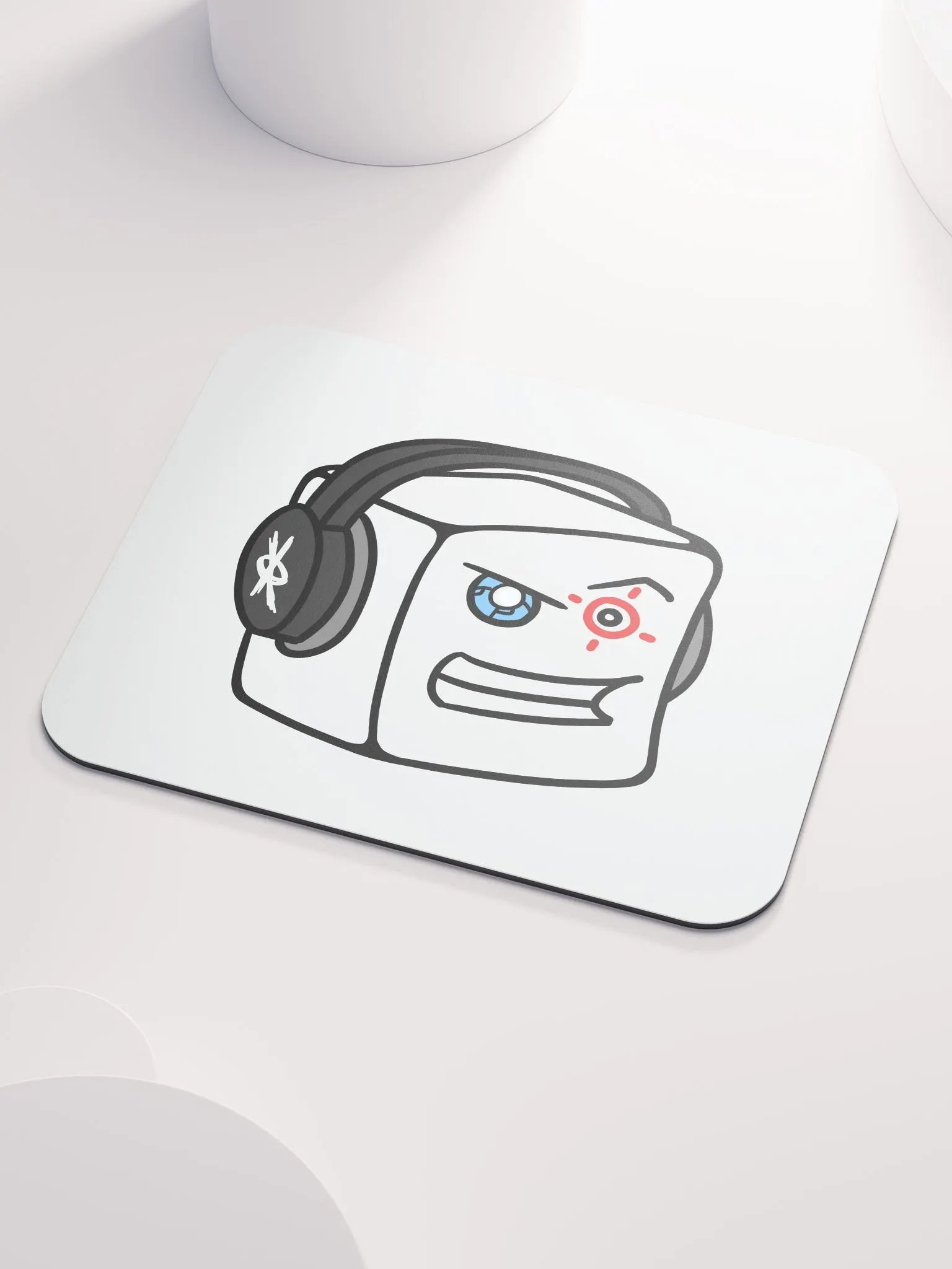 White Aim Mousepad product image (2)