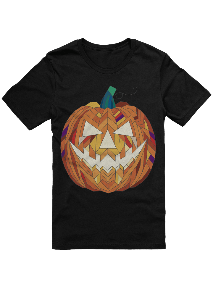 Stained Glass Jack-o'-lantern T-Shirt | Halloween Pumpkin Tee product image (2)