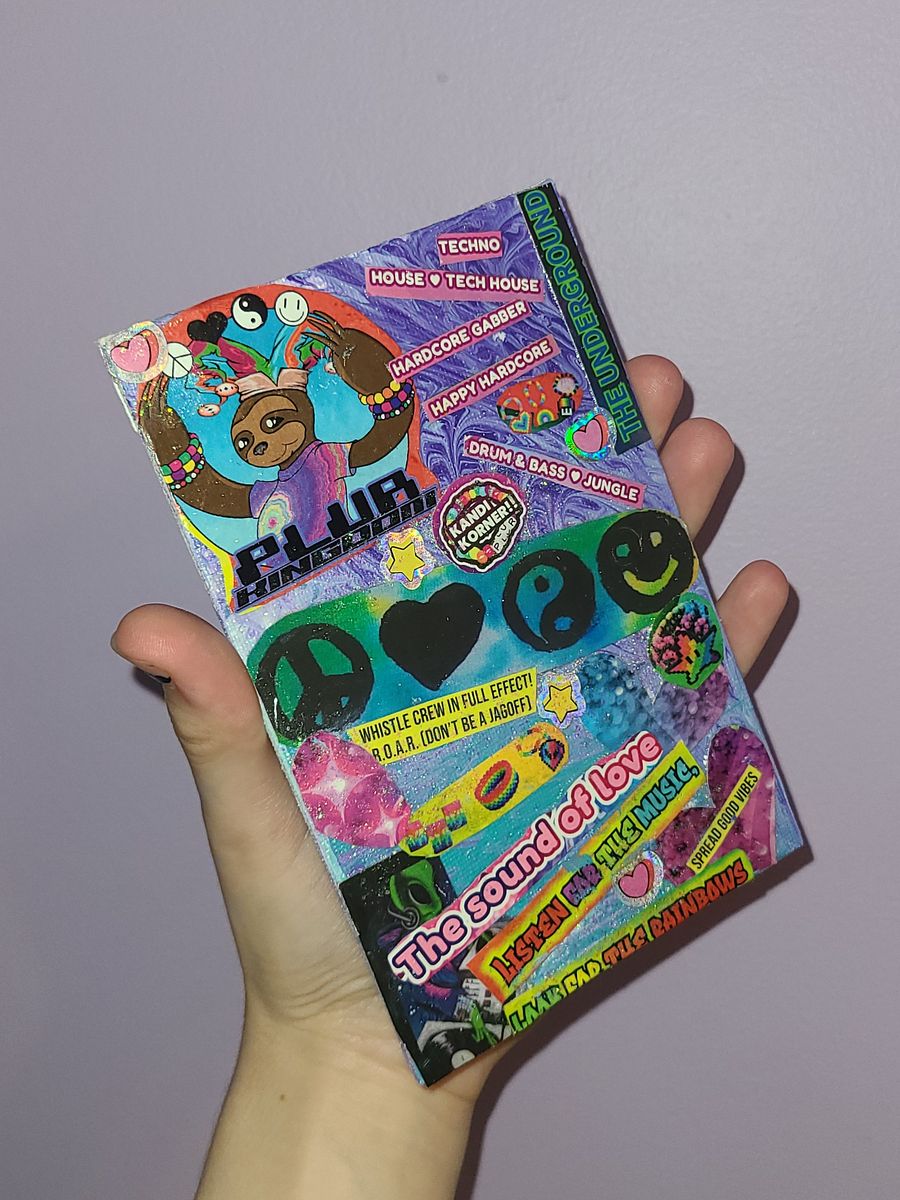 PLUR Kingdom Rave Nostalgia 4x6 mini canvas product image (3)