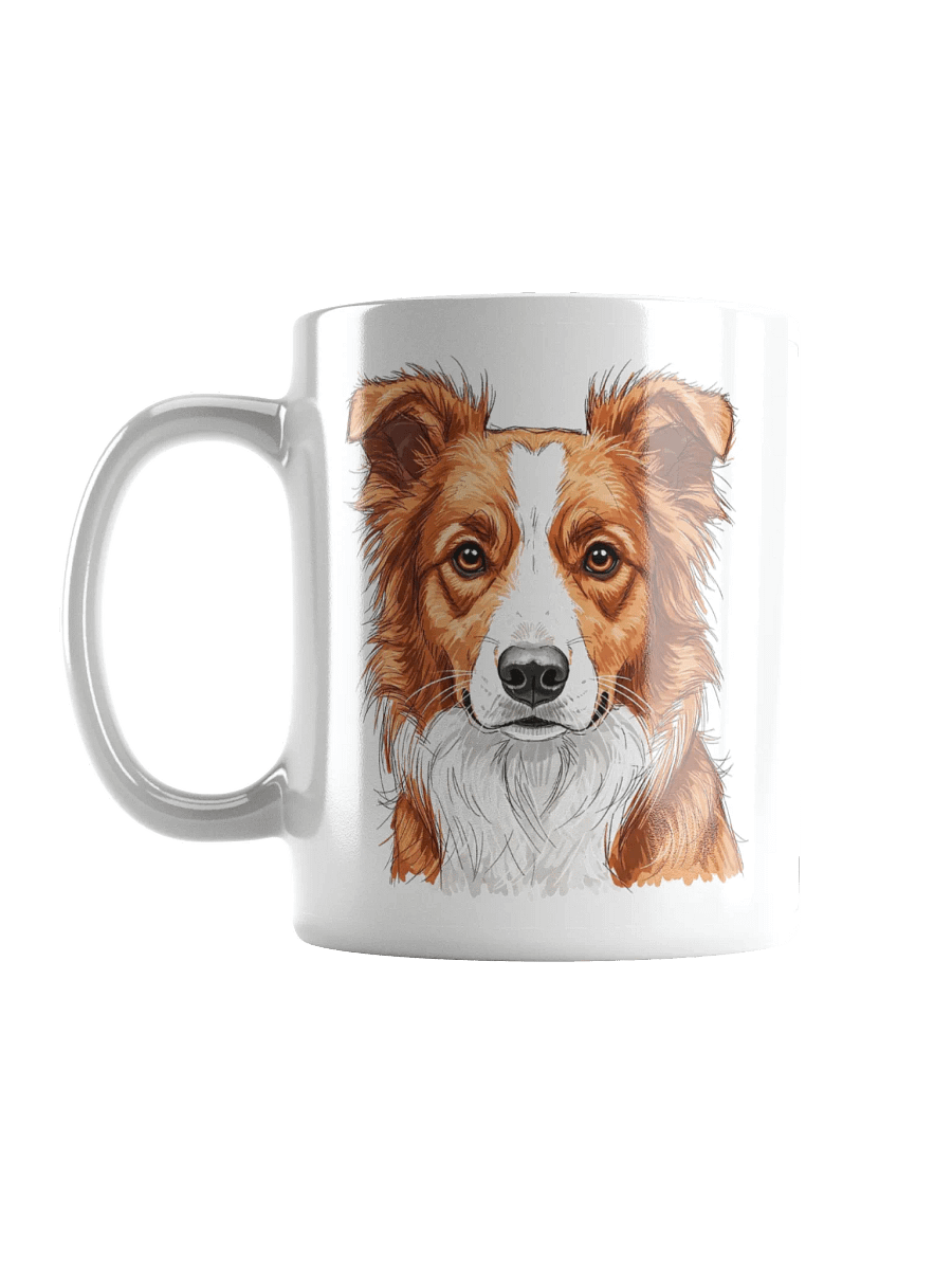 Border Collie Sketch-y Art Chic Small Ceramic Mug product image (3)
