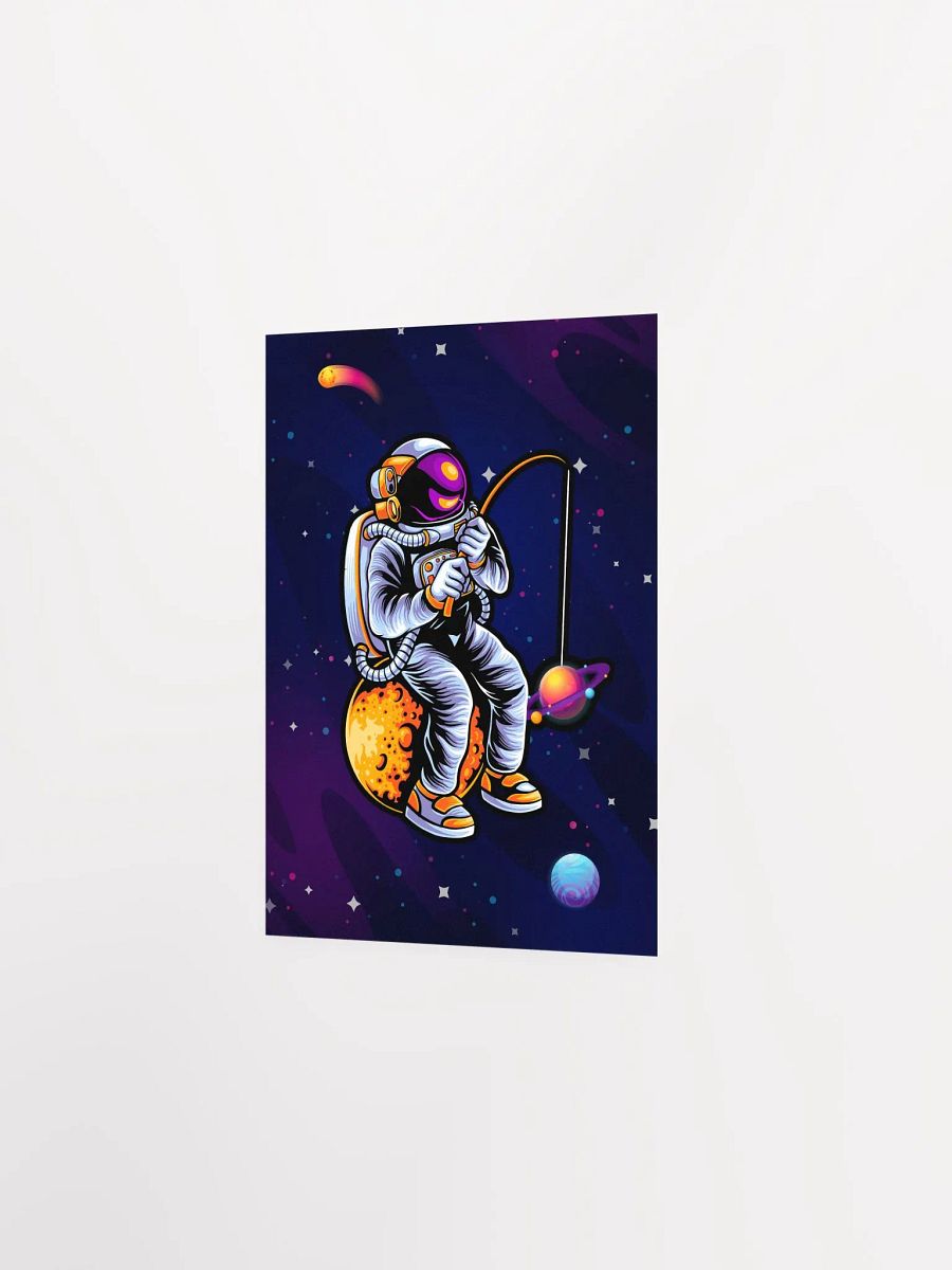 Astronaut fishing a stars — space poster, synthwave space, neon space, aesthetic poster product image (7)