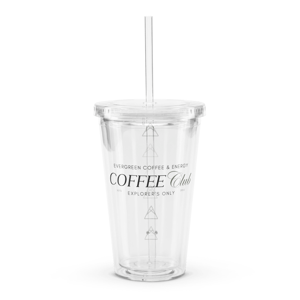Coffee Club Clear Plastic Tumbler | Sip Society product image (1)