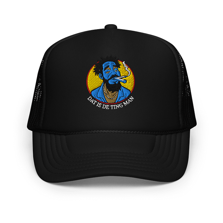 Dat Is De Ting Man Aqua Teal Color Design Trucker Hat product image (1)