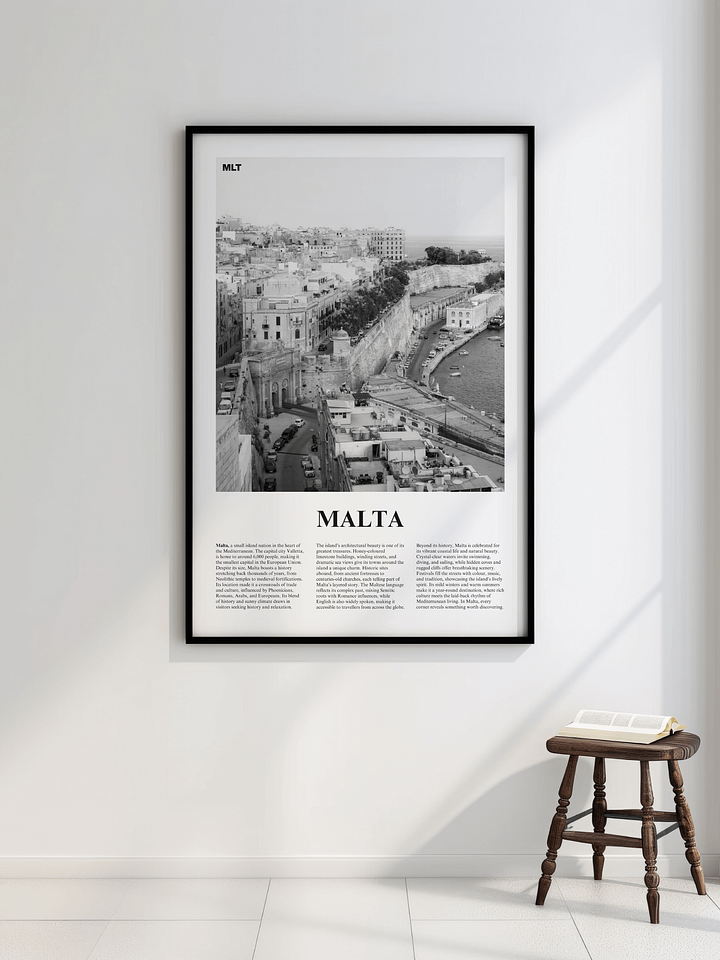 Malta 01 Newspaper Poster | Framed product image (2)