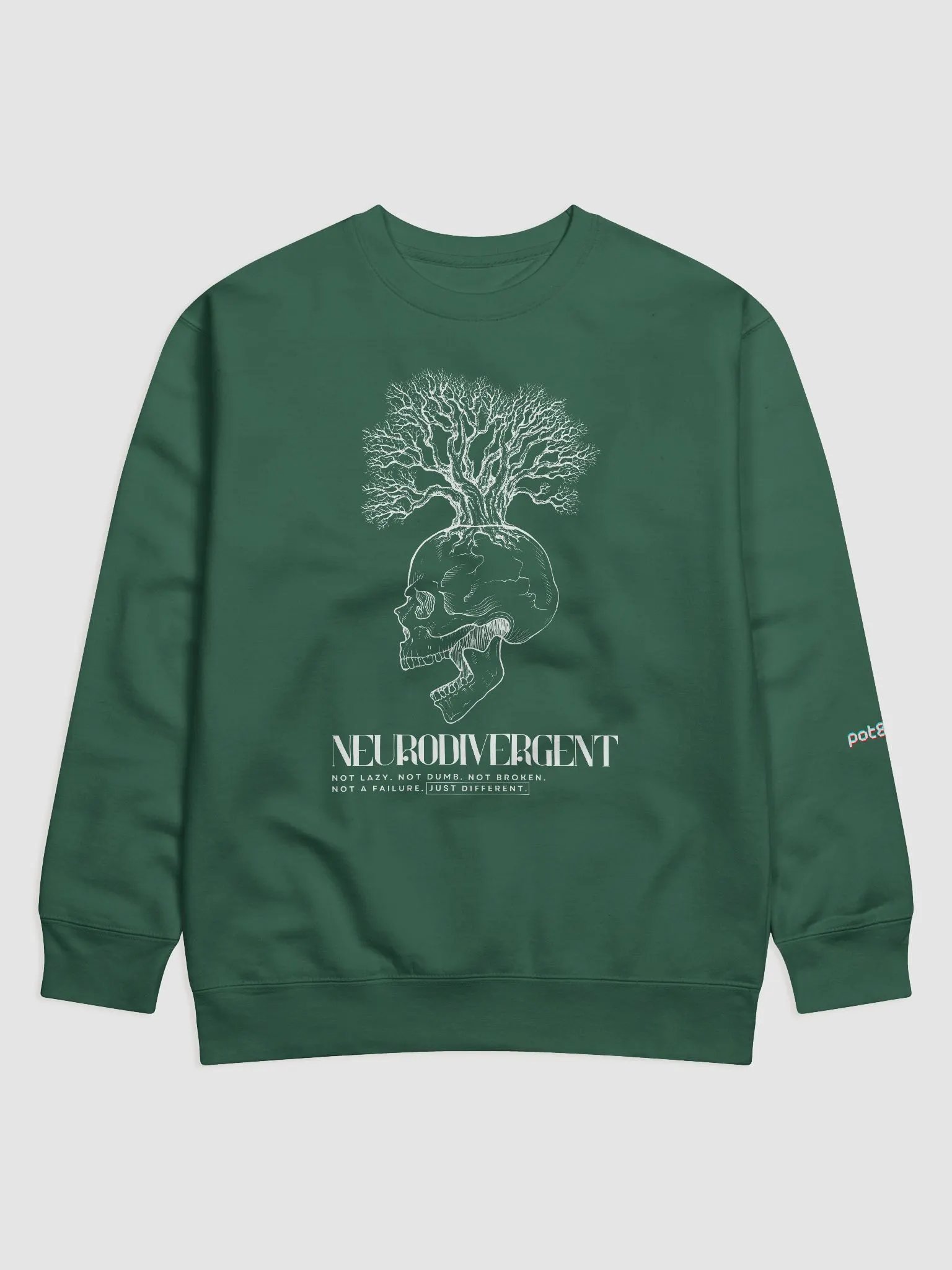 NEURODIVERGENT SKULL premium sweatshirt product image (9)