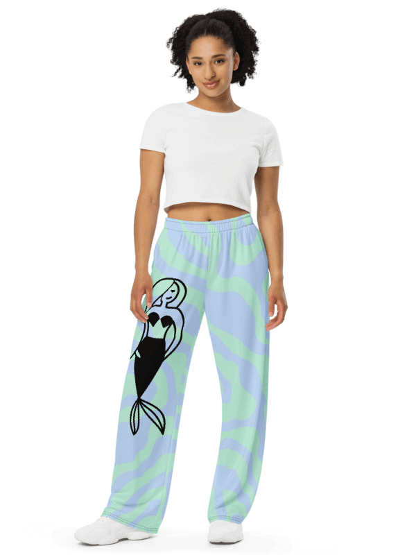 Mermaid design - Wide-Leg Pants product image (1)