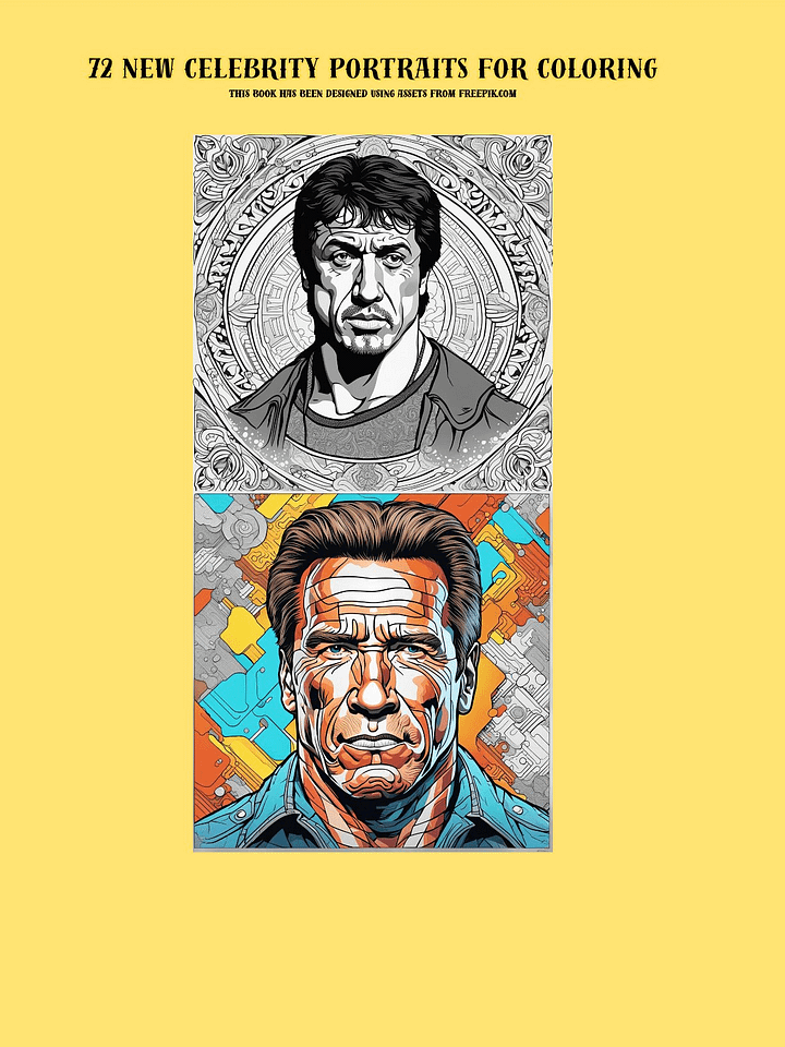 Hollywood Icons in Chromatic Hues: An Adult Coloring Book product image (2)
