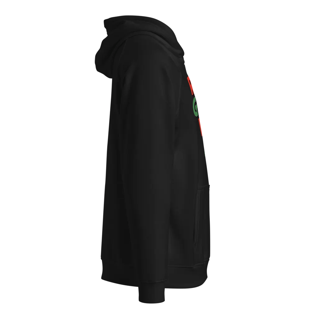 Resting Grinch Face Eco Raglan Hoodie product image (3)
