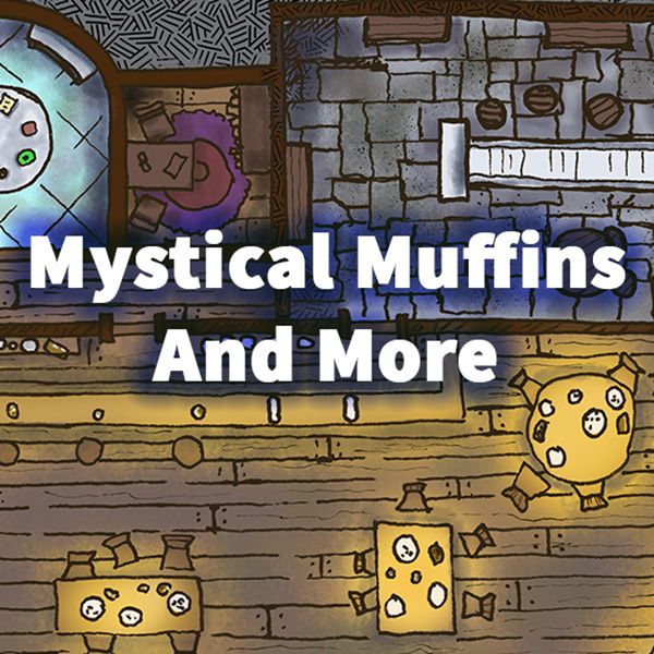 Welcome to the Mystical Muffins and More Shop: A Whimsical Encounter Map for Your Fantasy Adventures! product image (1)
