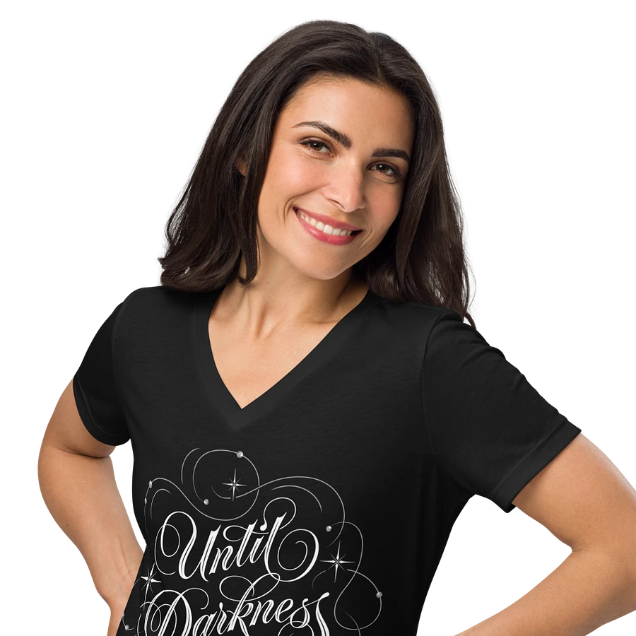 Until Darkness Dies (swirls design) Bella+Canvas Women's Relaxed V-Neck T-Shirt product image (10)