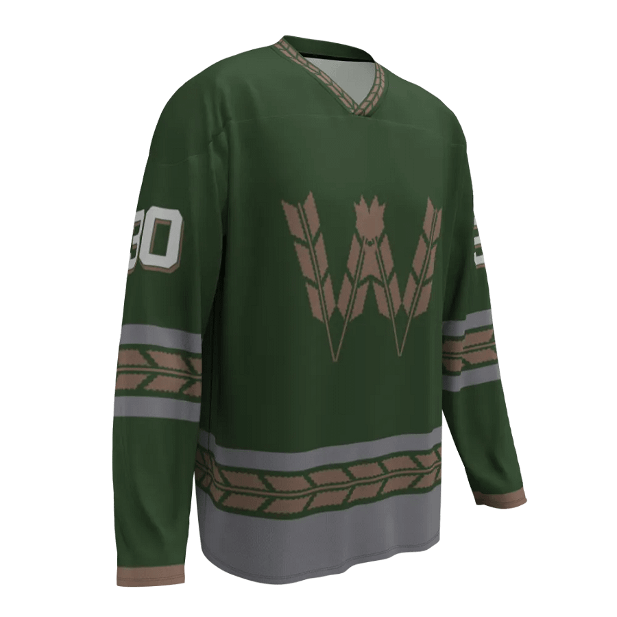Wisconsin Barley - Green Hockey Jersey product image (3)