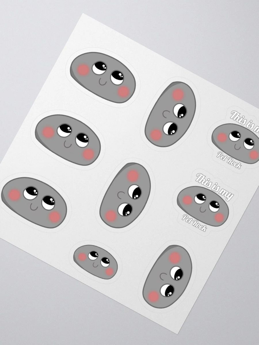 Pet Rock Sticker sheet x9 product image (5)