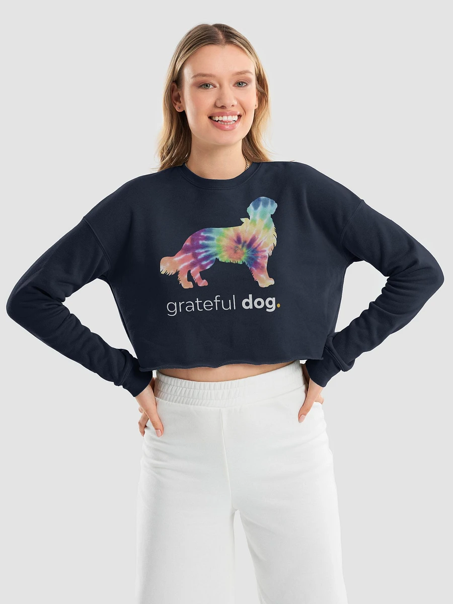 Grateful Dog Cropped Bella+Canvas Sweatshirt product image (9)