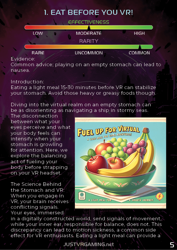 Beat VR Sickness: Nausea-Free PDF Guide [Premium Edition Pre-Order] product image (2)