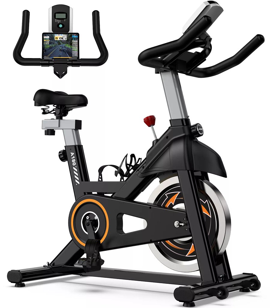 New ProductHome Exercise Bike Fitness Indoor Cycling Stationary Bicycle Cardio Workout Bike product image (1)