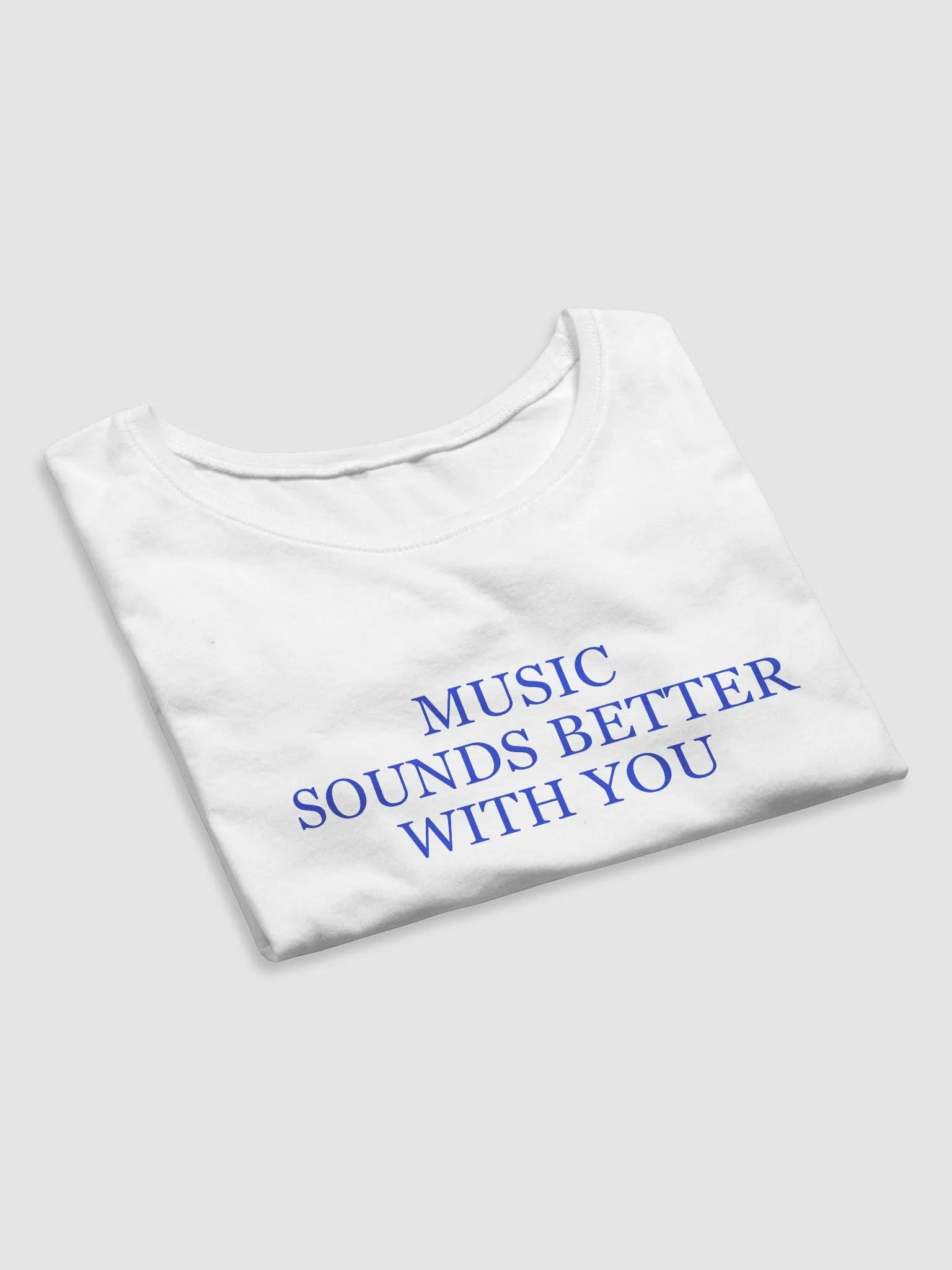 Music Sounds Better With You Baby Tee product image (4)