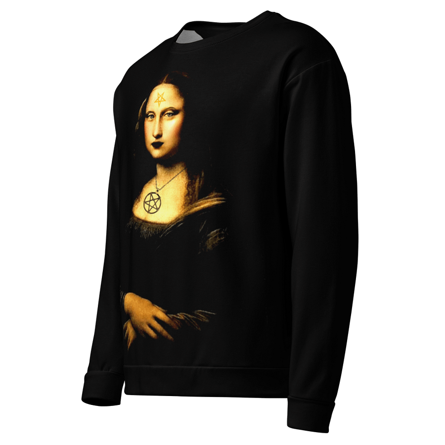 Gothic Mona Lisa Pentagram Sweatshirt product image (3)