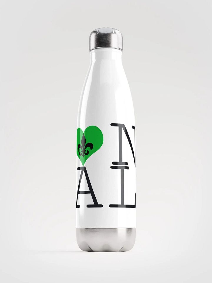 I LOVE NOLA **BIGSHOT BOTTLE** (GREEN HEART STAINLESS STEEL) product image (1)
