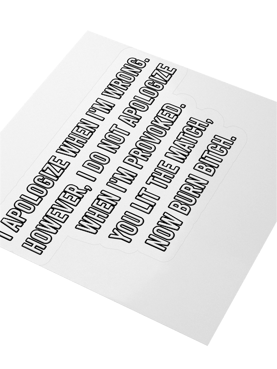 Apologize Match - Sticker product image (3)