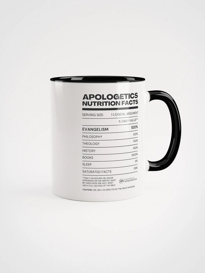 Apologetics Nutrition Facts Mug product image (1)