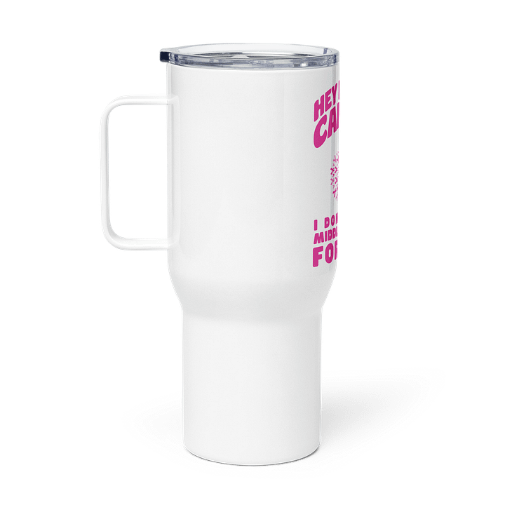 Breast Cancer Awareness Bold Pink Middle Finger Tumbler product image (1)