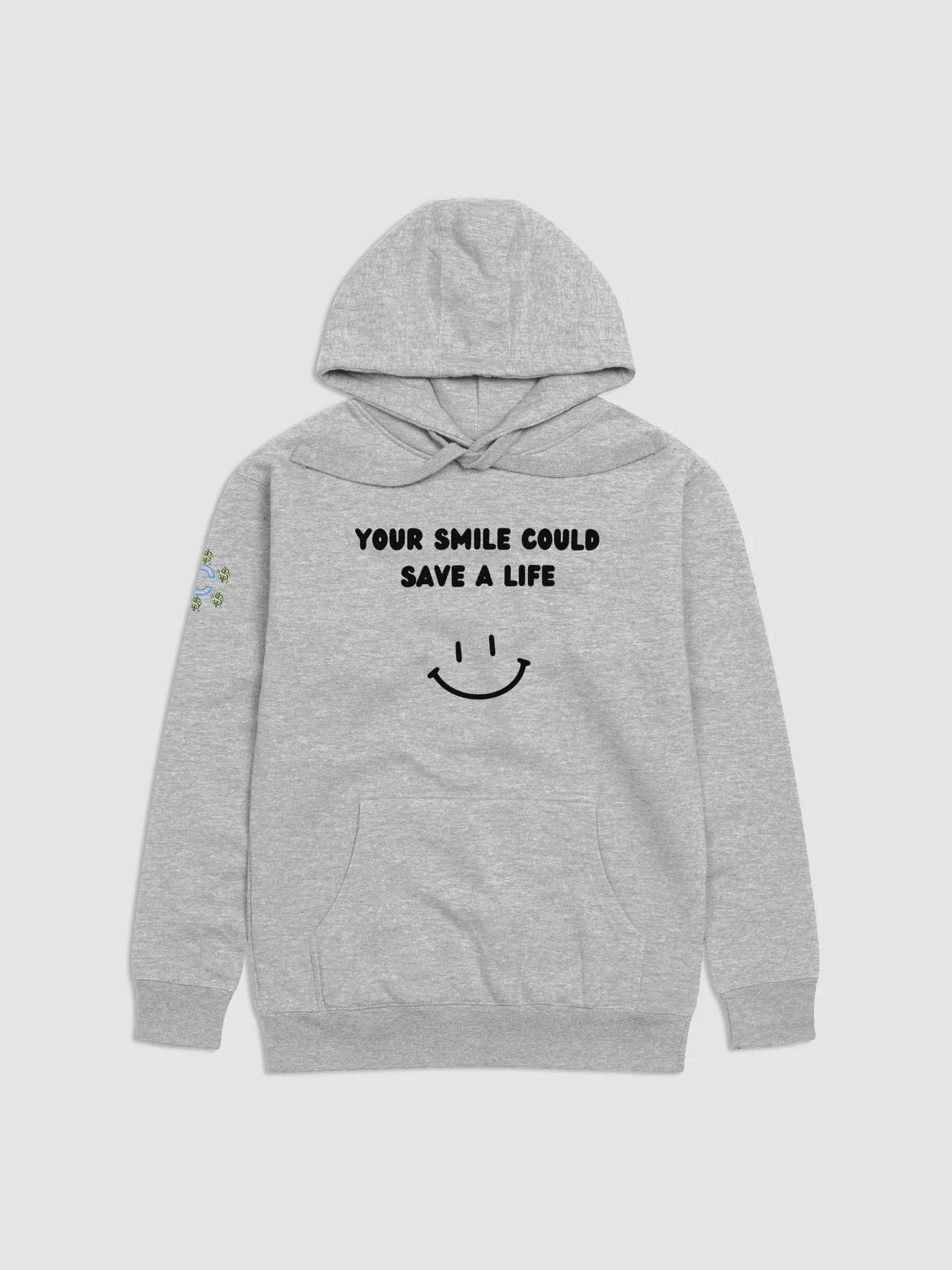 Smile Hoodie (Black Font) product image (2)