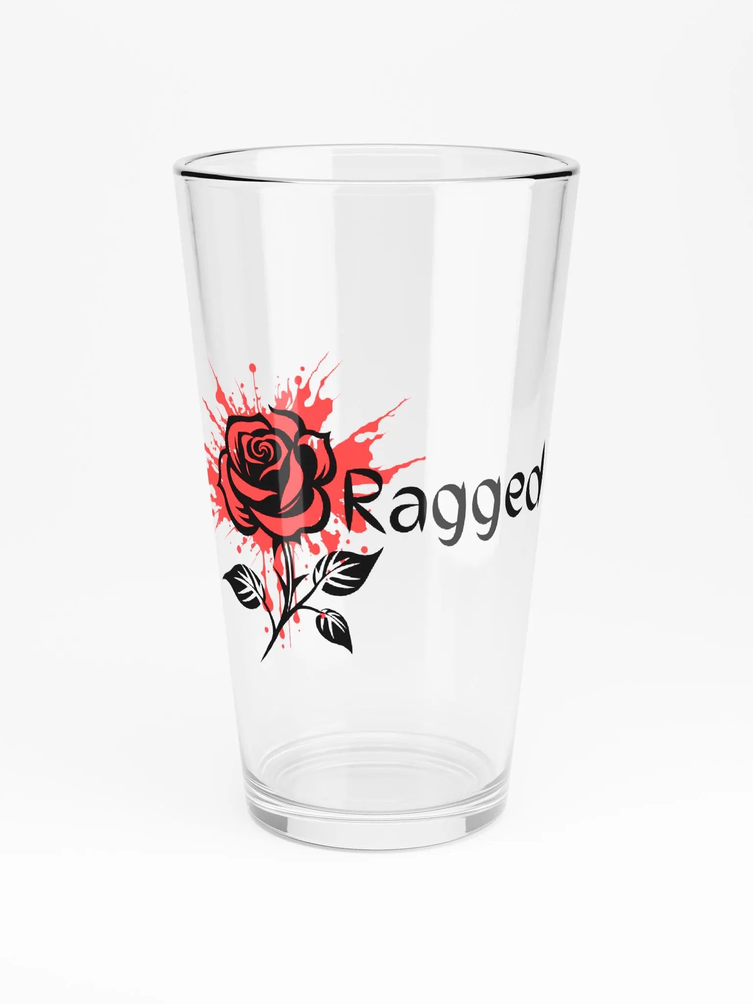 Ragged Rose Red Shaker Pint Glass product image (3)