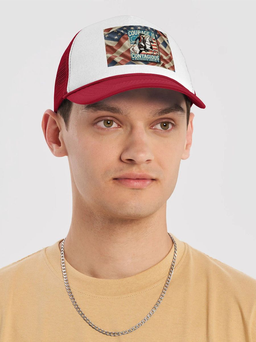 Courageous Patriots Foam Trucker Hat product image (5)
