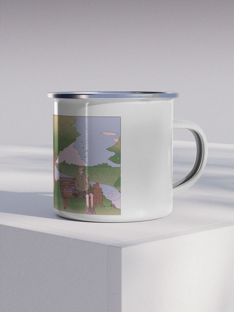 [WildlifeSam] Enamel mug- nature scene product image (1)
