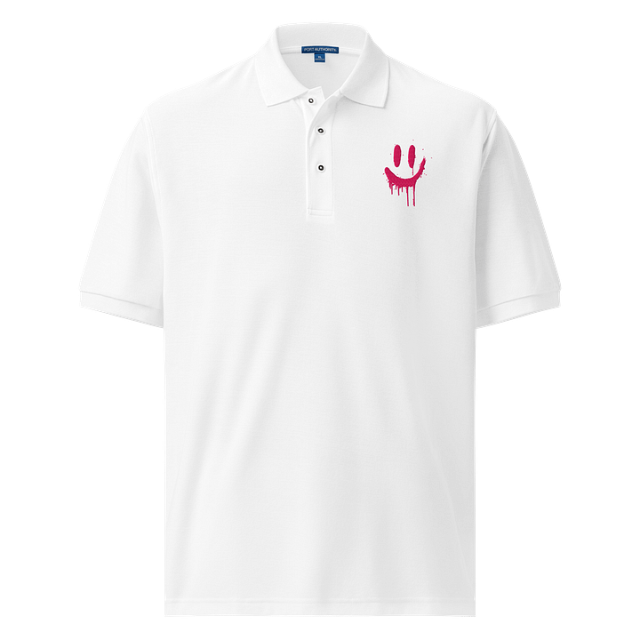 Dripping Smiles Pink Polo Shirt product image (1)