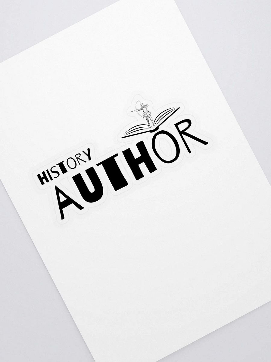 History Author Sticker featuring a medieval archer motif product image (1)